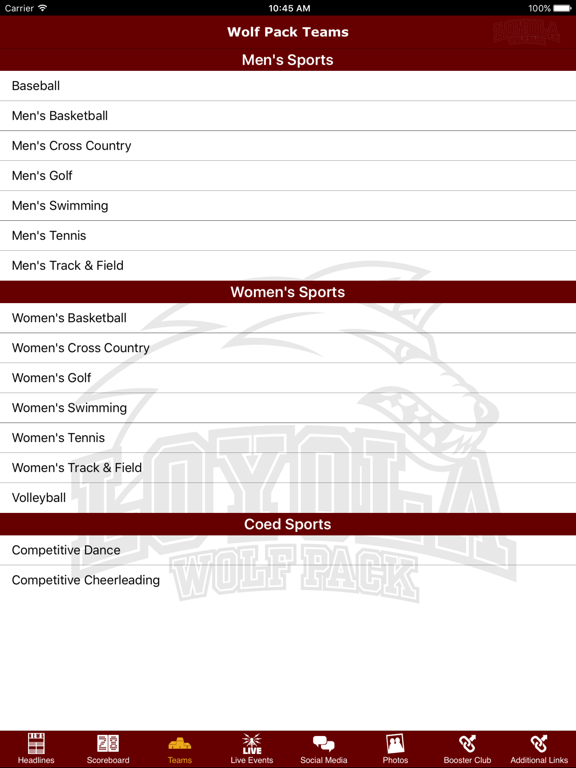Screenshot #6 pour Loyola University Wolf Pack Athletics