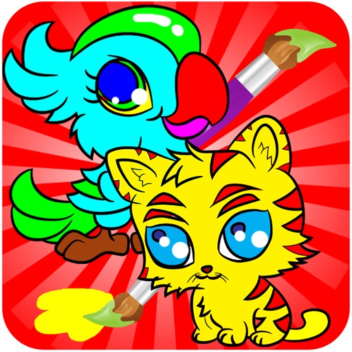 Animal Coloring Books - Drawing Painting  Games For Kids icon