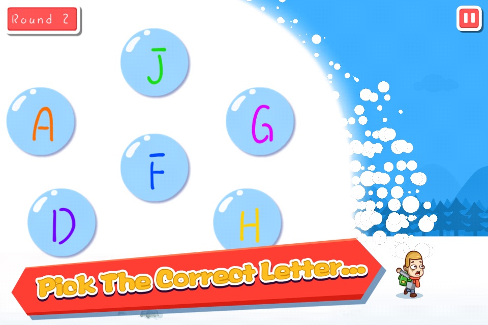 Alphabet Avalanche - Recognize ABCs screenshot 3