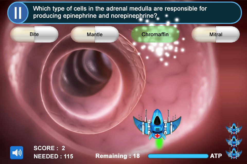 Medical Physiology Review Game for USMLE Step 1 & COMLEX Level 1 (SCRUB WARS) LITE screenshot 4