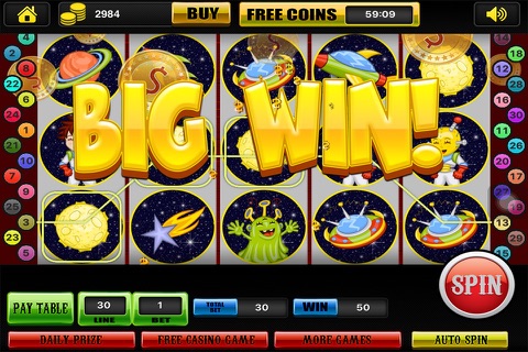 Alien's World of Slots PRO - Play Fun Casino Vegas Games, Spin & Win! screenshot 2