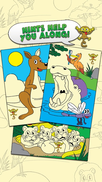 Coloring Animal Zoo Touch To Color Activity Coloring Book For Kids and Family Preschool Ultimate Edition screenshot 4