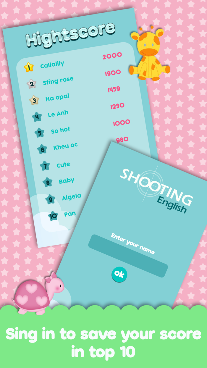 Shooting English - Learning english by game funny and free