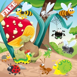 Insectes et des vers jeu pour enfants : découvrir le monde des insectes ! jeux pour les tout petits GRATUIT