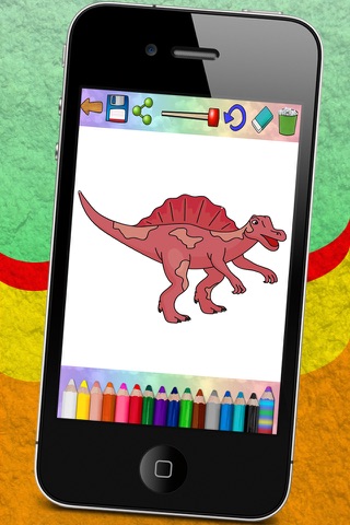 Connect dots and paint dinosaurs (dinos coloring book for kids) - Premium screenshot 4