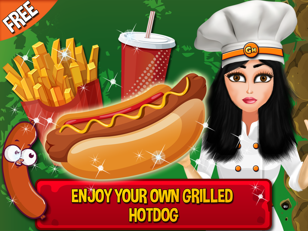Hotdog Maker- Free fast food games for kids,girls & boys
