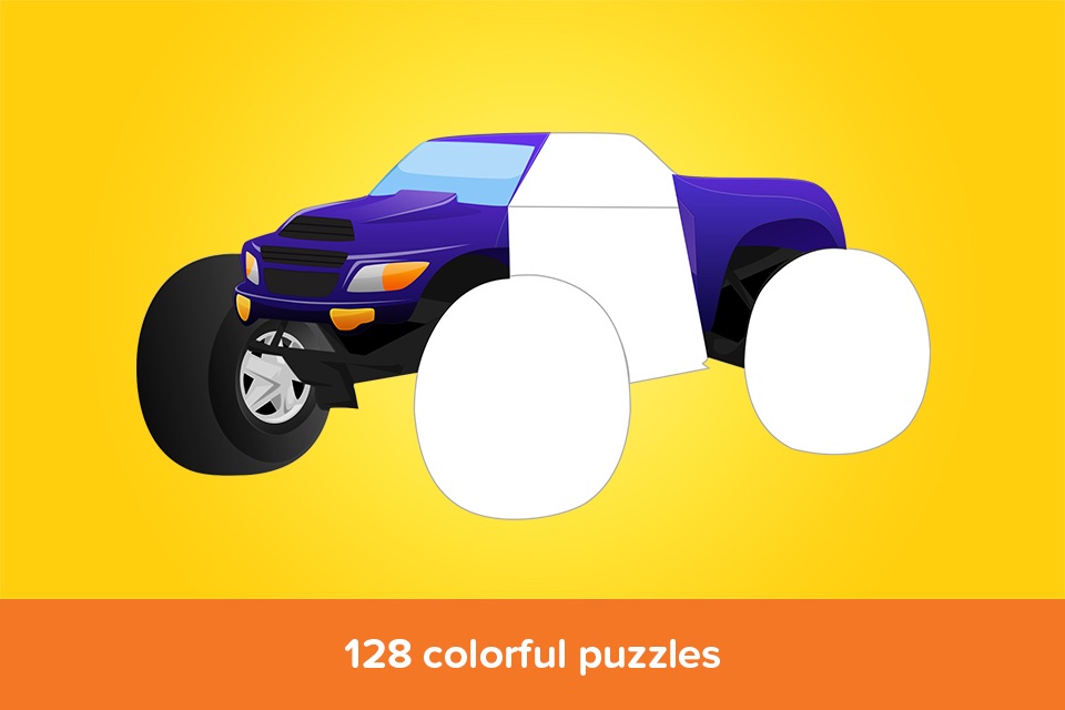 Kids Puzzles - Trucks- Early Learning Cars Shape Puzzles and Educational Games for Preschool Kids Lite screenshot 3