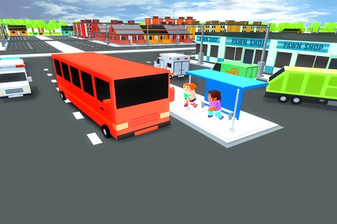 Blocky High School Bus Driver screenshot 4