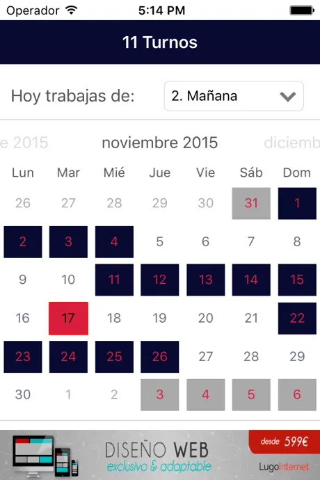 11 Turnos
