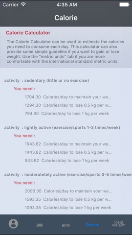 Simple Diet Plan for Ideal Weight Loss - Daily Calorie Intake Counter with Healthy BMI Calculator to Lose Fatのおすすめ画像4