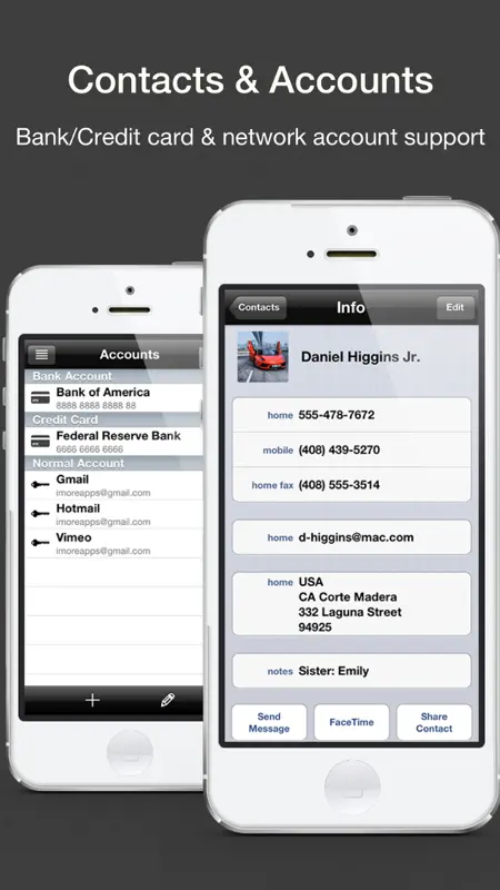 Secrets Folder Pro (Lock your photos, videos, contacts, accounts, notes and browser) screenshot 3 of 5