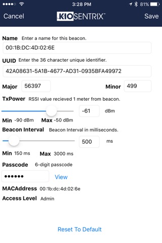 Kiosentrix Beacon Manager Pro screenshot 3