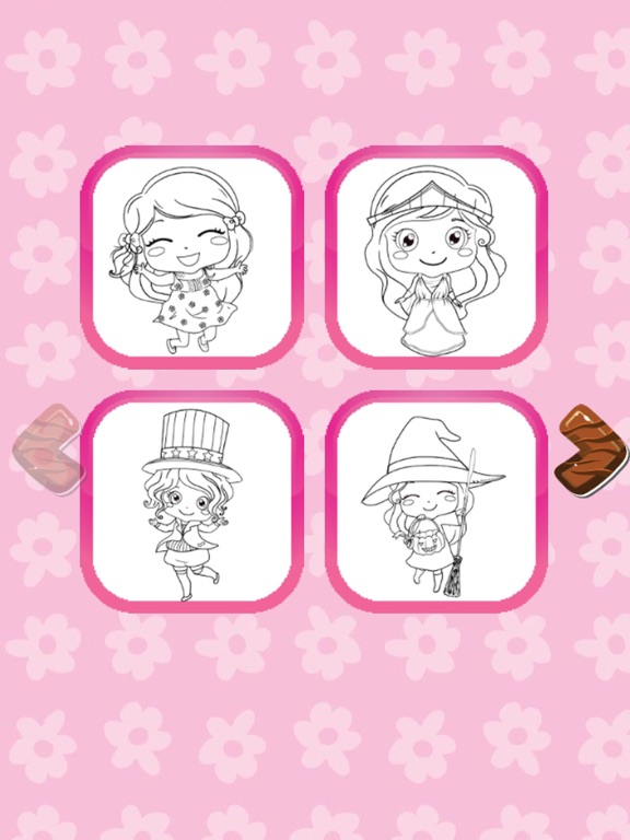 Girl Coloring Book Free For Toddler And Kids! iPad screenshot