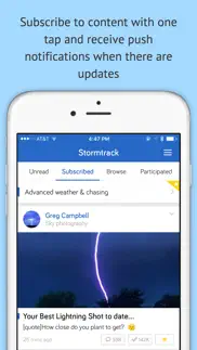 stormtrack iPhone Captures Décran 4