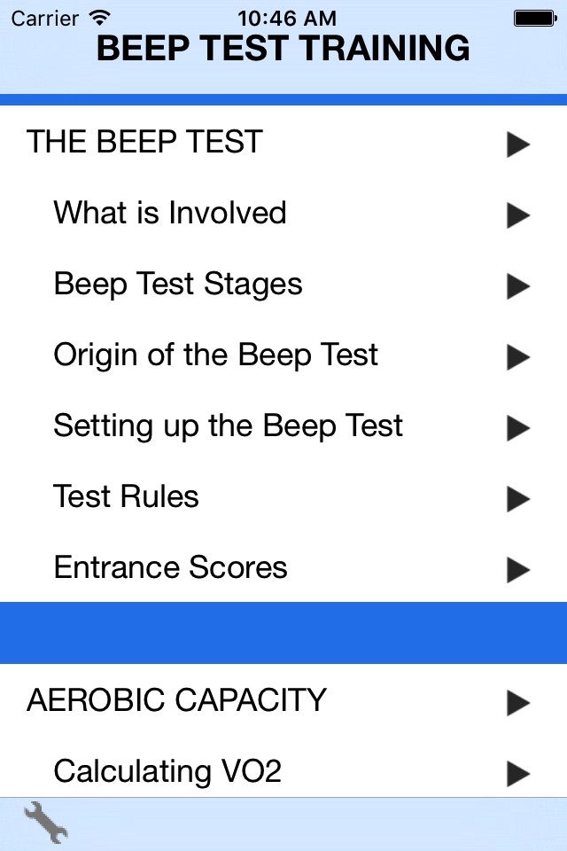 Beep Test Training Guide screenshot 2