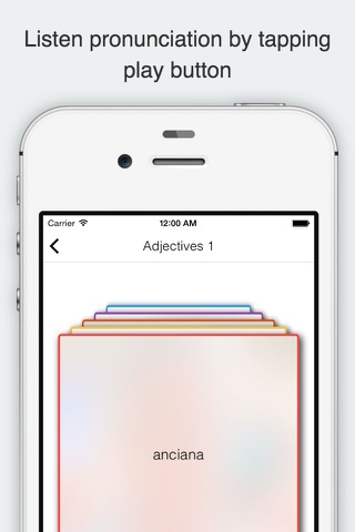 Spanish - English Flashcards & Vocabulary Trainer screenshot 3