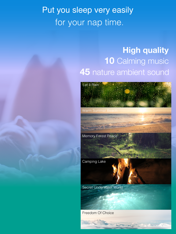 Breathe Get Energy & Depression Help By Calming Music, Sounds mixer iPad screenshot 2 - Medical app