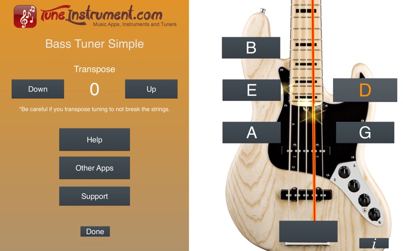 bass tuner simple iphone screenshot 2