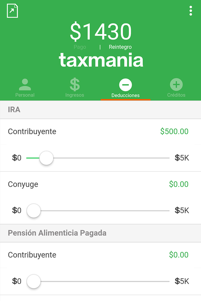 Taxmania Calculadora