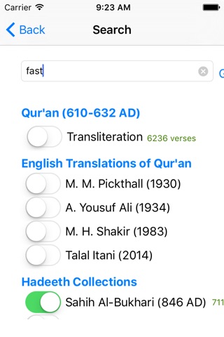 Qur'an and Hadeeth (Lite) screenshot 3