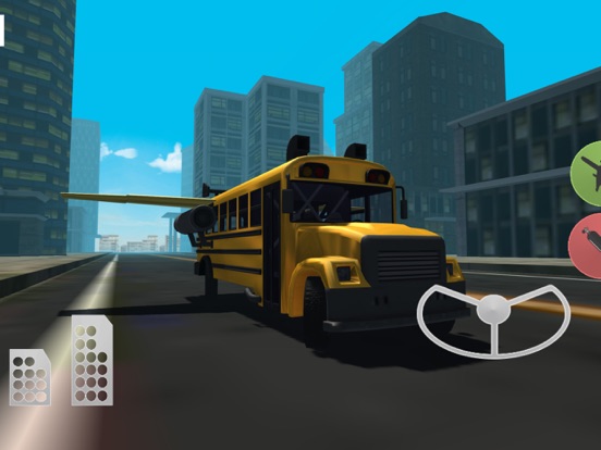 Flying Car Simulator 3D: Stunt Bus iPad screenshot