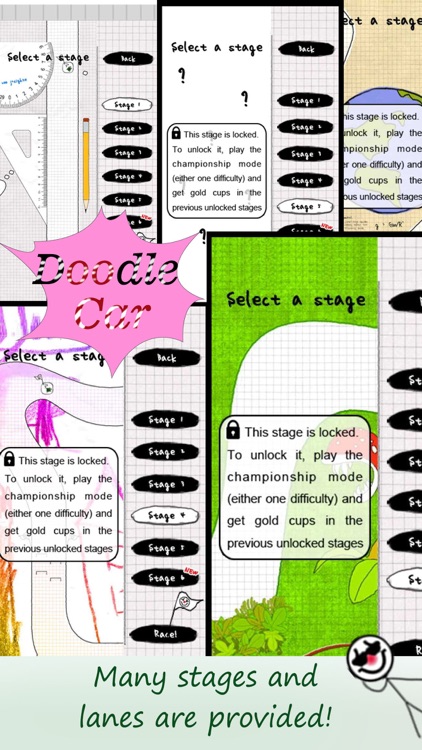 Doodle Car Racing - Zipcar Loop Drive screenshot-3