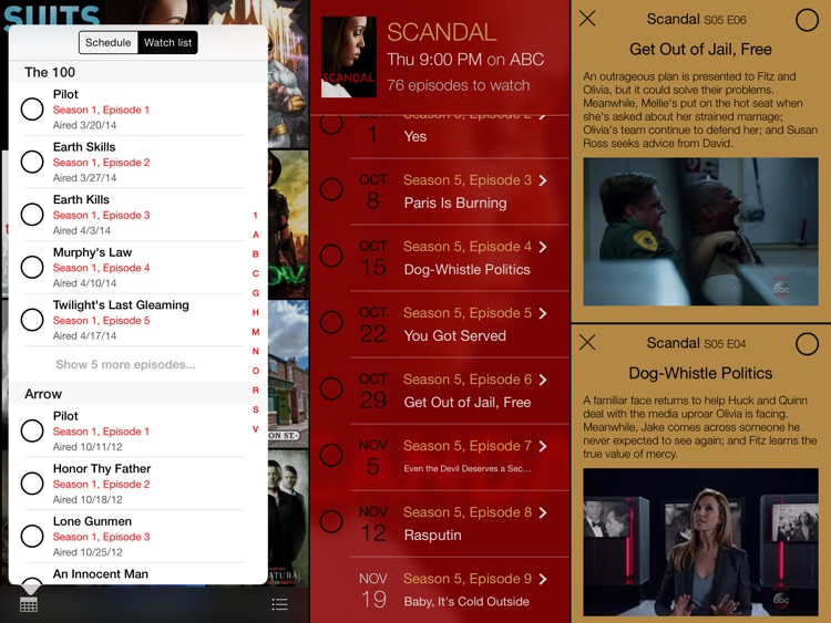 tv show tracker for iPad