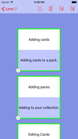 Game screenshot Level 7 Flashcards apk