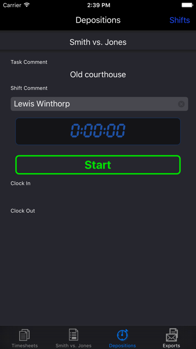 Screenshot #1 pour iPunchclock