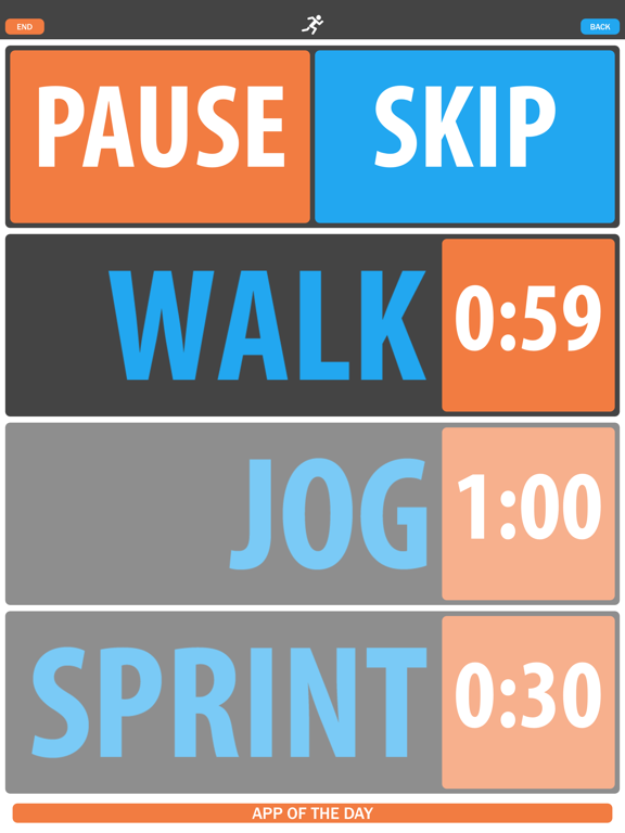 Screenshot #6 pour Walk, Jog, Sprint! - High Intensity Interval Training (HIIT)