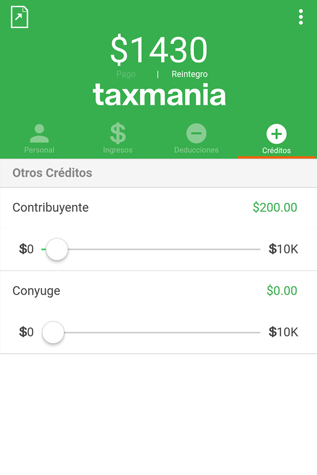 Taxmania Calculadora