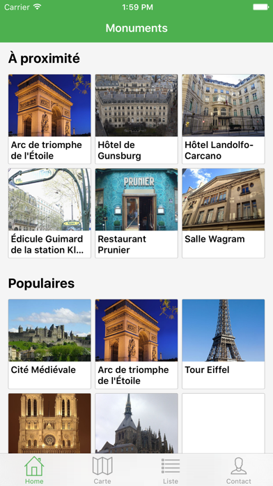 Screenshot #1 pour Monuments - Guide Touristique des Monuments Historiques de Paris et de Province