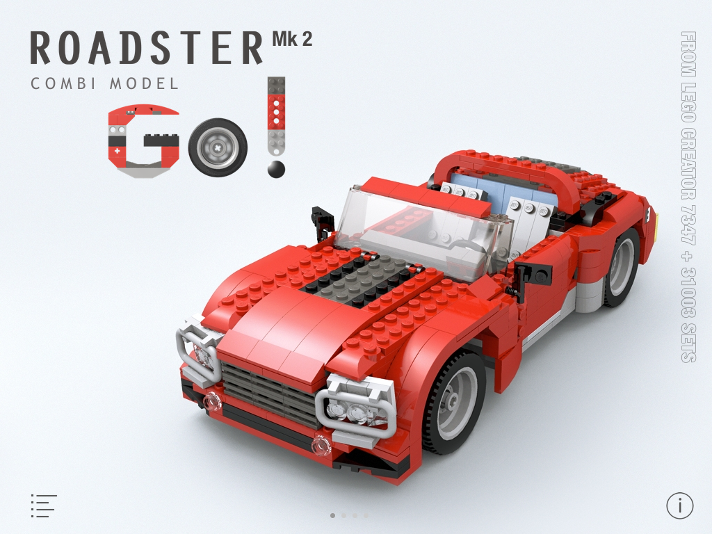 Roadster Mk 2 for LEGO Creator 7347+31003 Sets - Building Instructions