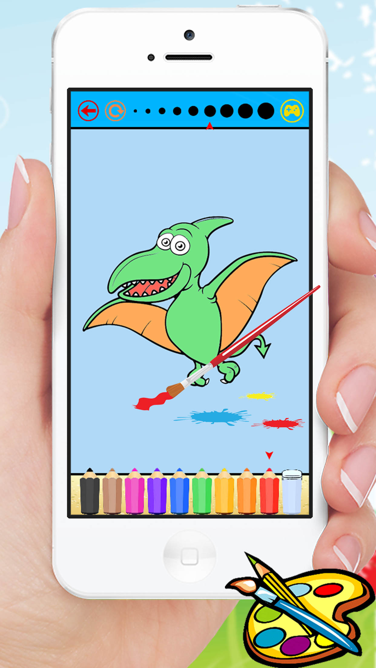 Dinosaur Coloring Book - Dino Baby Drawing for Kids Games screenshot 5