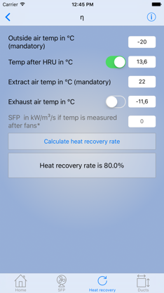 HVAC-calculator screenshot 2