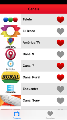 ► TV guía Argentina: Argentinos TV-canales Programación (AR) - Edition 2015 screenshot 1