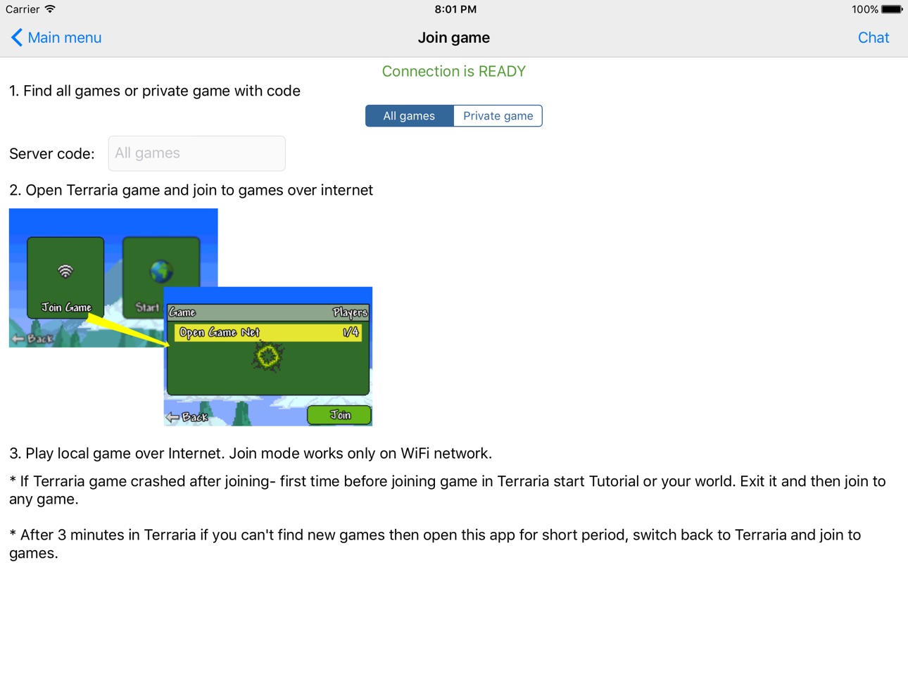iPad screenshot