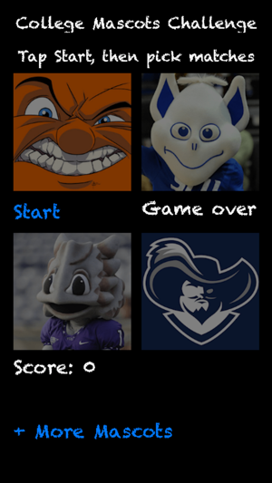 College Mascots Challenge