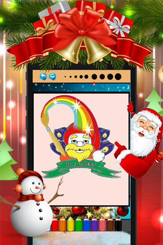 christmas coloring book - drawing & painting pages for preschool kids screenshot 4