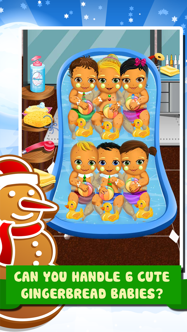 Little Christmas Babies Doctor Salon -  Spa Cooking Food Kids Games for Girls