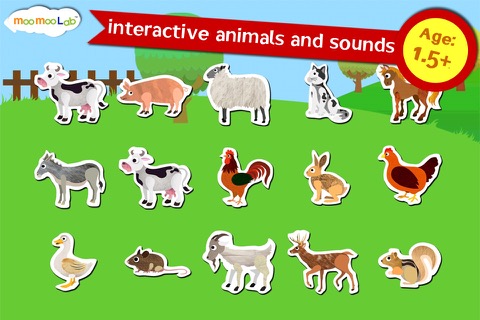 牧場の動物 - 子供のアクティビティ, お絵かき, パズル, 家畜動物のゲーム by Moo Moo Labのおすすめ画像1