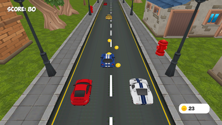 Screenshot #2 pour Racer Cars 3D for TV