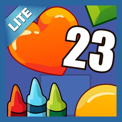Coloring Book 23 Lite: Counting Shapes Icon