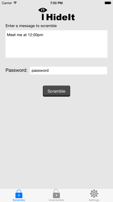 Screenshot #1 pour iHideIt