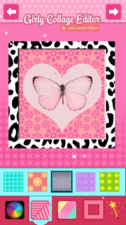 Girly Collage Photo Editor - Scrapbook Maker for Stitching Pics