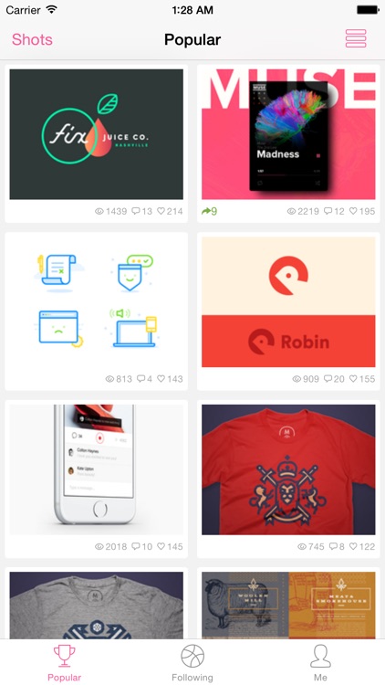 Dribbboard - client for Dribbble
