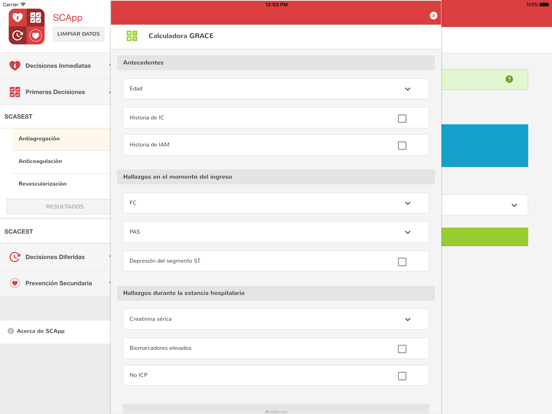 SCApp iPad screenshot 4 - Medical app