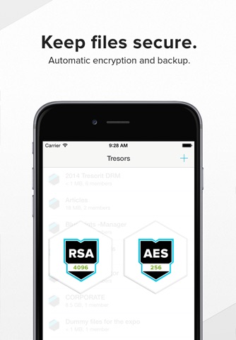 Tresorit screenshot 2
