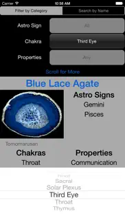 healing crystals database iphone screenshot 2