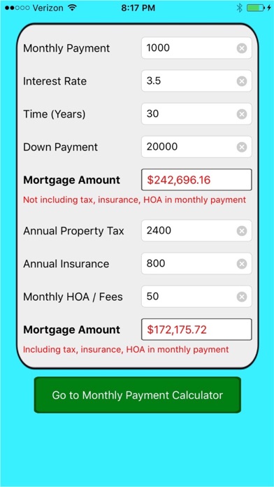 Screenshot #2 pour Mortgage Calculator with Affordability and Value